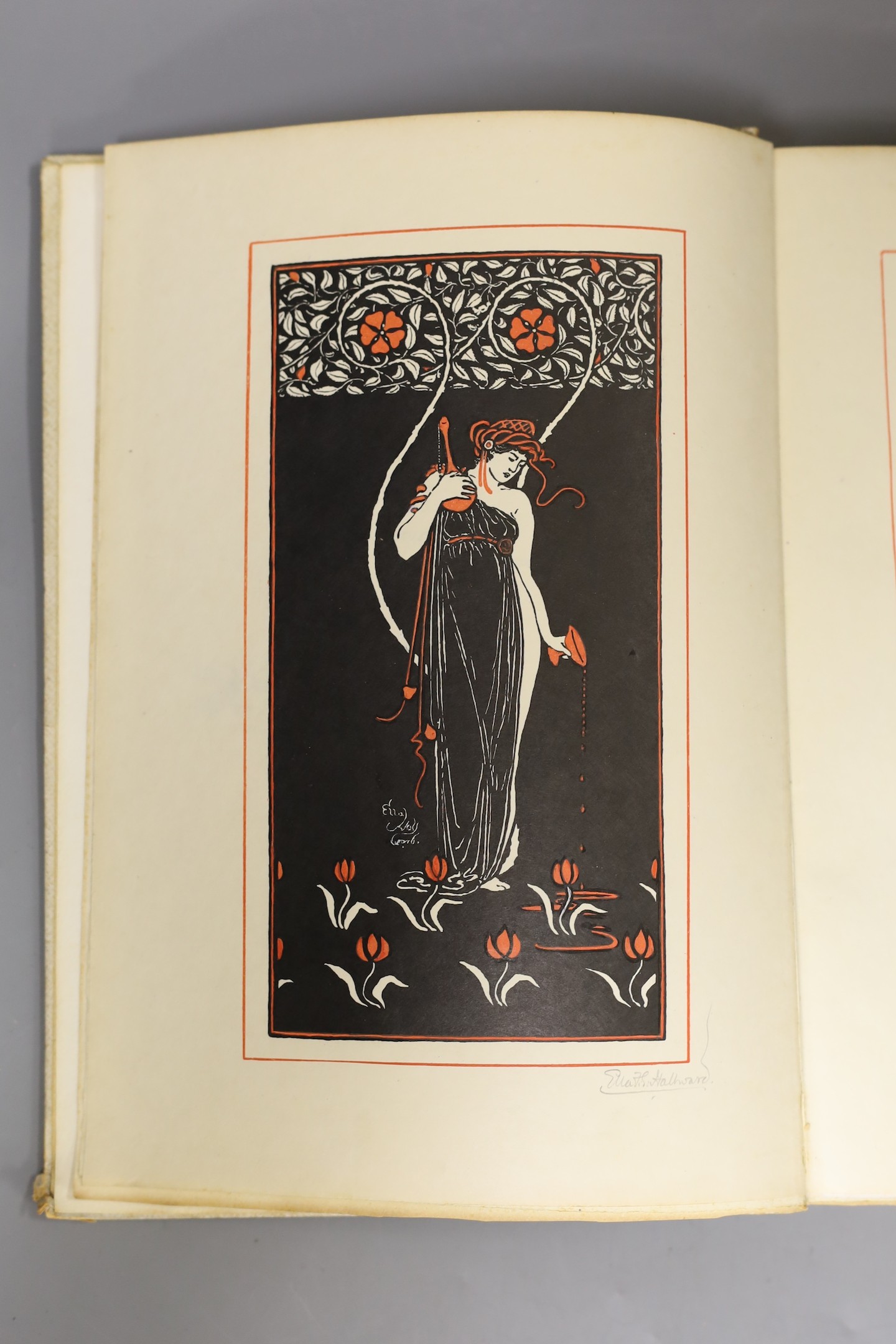 Rubaiyat of Omar Khayyam, translated by Edward Heron-Alan, H.S, Nichols Ltd 1898, decorations of this volume by Ella Hallward